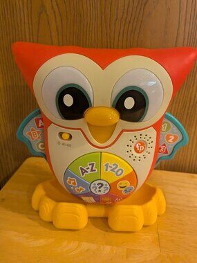 Fisher-Price Light-Up and Learn Owl Interactive Musical Colorful Learning Toy